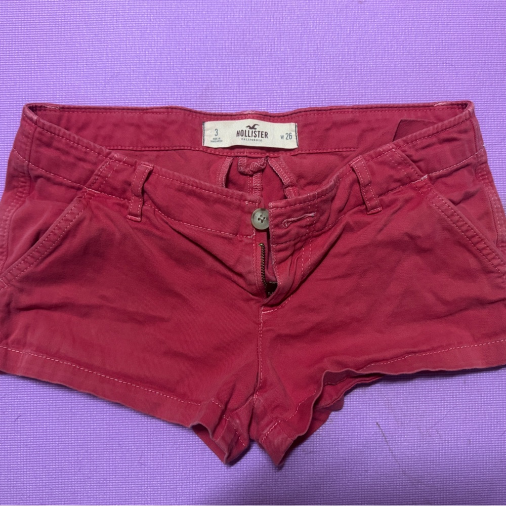 Hollister RED short shorts size 3 (27 inches)
